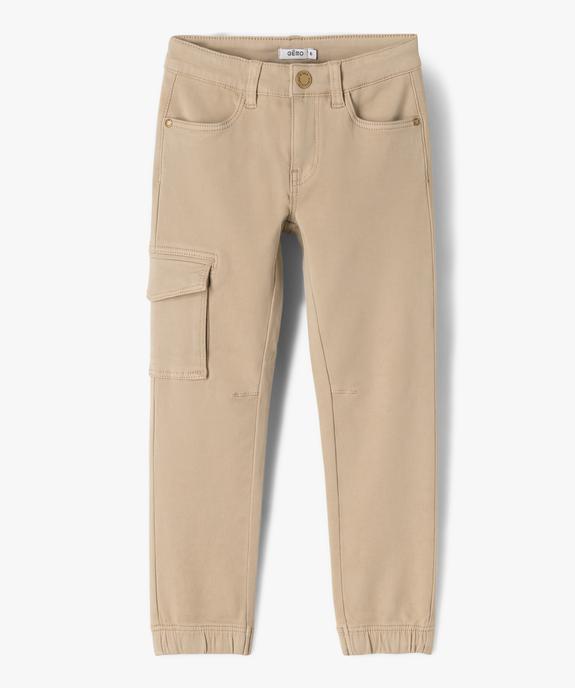 Pantalon cargo regular extensible garçon vue1 - GEMO (ENFANT) - GEMO