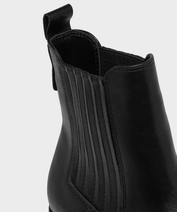 Boots santiags à tige montante élastiquée femme vue6 - FOLLOW ME - GEMO
