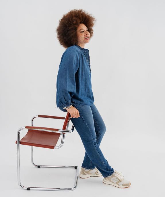 Jean straight taille normale en coton stretch femme grande taille vue4 - GEMO 4G GT - GEMO