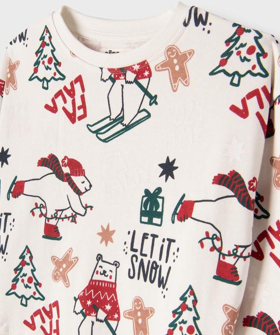 Sweat de Noël avec motifs multicolores garçon - GEMO 4G GARCON Sweat de Noël avec motifs multicolores garçon vue2 - GEMO 4G GARCON - GEMO