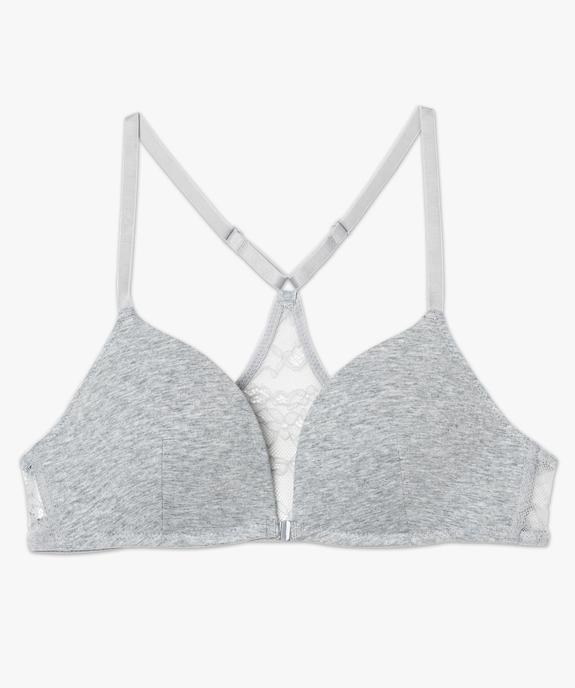 Soutien-gorge push-up sans armatures avec dos nageur en dentelle vue4 - GEMO(HOMWR FEM) - GEMO
