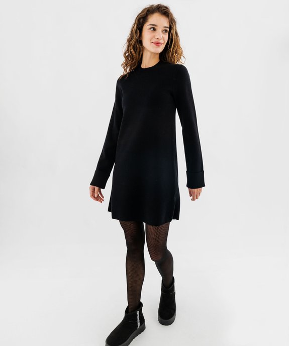 Robe pull coupe évasée femme vue4 - GEMO(FEMME PAP) - GEMO