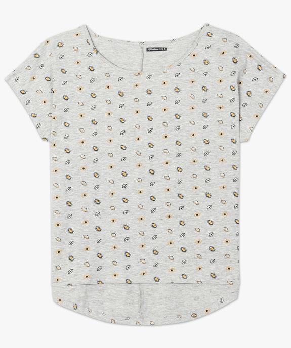 Tee-shirt femme loose imprimé  vue4 - GEMO(FEMME PAP) - GEMO