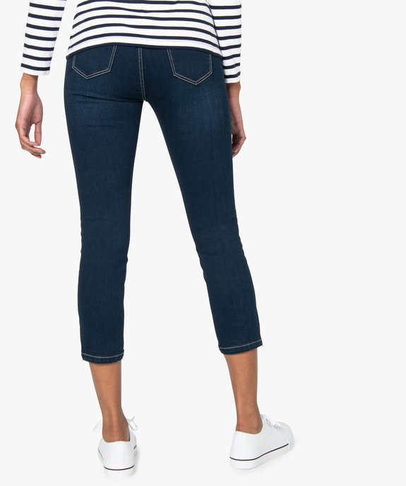 Jean femme coupe skinny longueur 7/8ème avec bas zippés vue3 - GEMO (JEAN) - GEMO