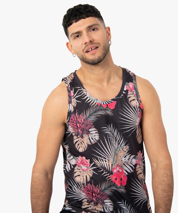 Débardeur homme à motifs fleuris  vue2 - GEMO (HOMME) - GEMO