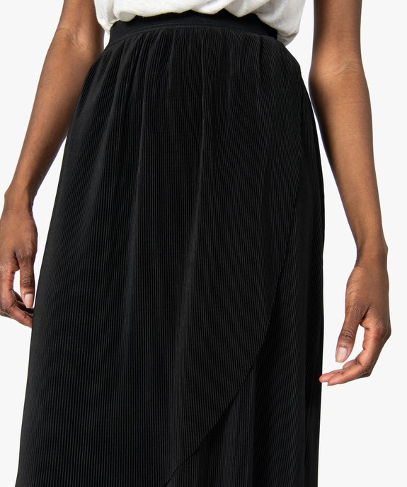 Jupe femme plissée forme portefeuille vue2 - GEMO(FEMME PAP) - GEMO