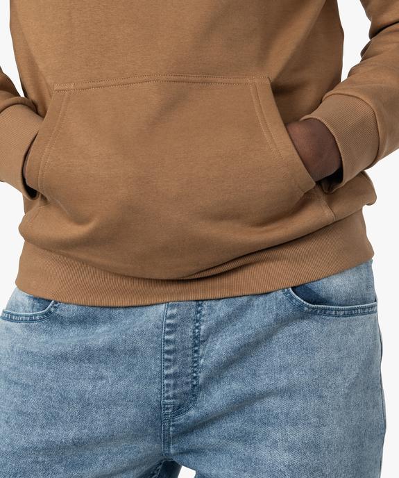 Sweat à capuche intérieur molletonné homme vue2 - GEMO 4G HOMME - GEMO