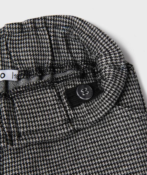 Short à motif pied de poule avec taille ajustable bébé fille vue2 - GEMO(BEBE DEBT) - GEMO