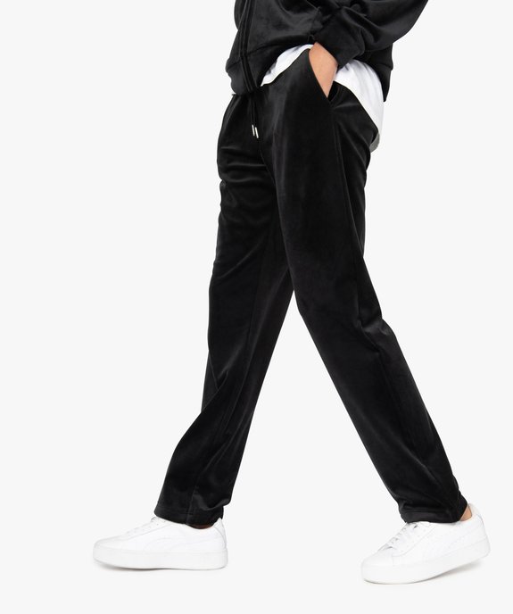 Pantalon femme large en velours ras vue1 - GEMO(FEMME PAP) - GEMO