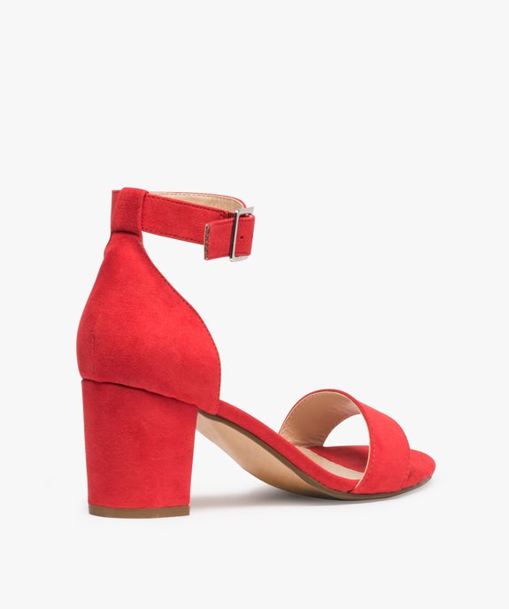 Sandales à talon avec bride cheville spéciales pied large femme - Valentina Baldano vue4 - VALENTINA BALDA - GEMO