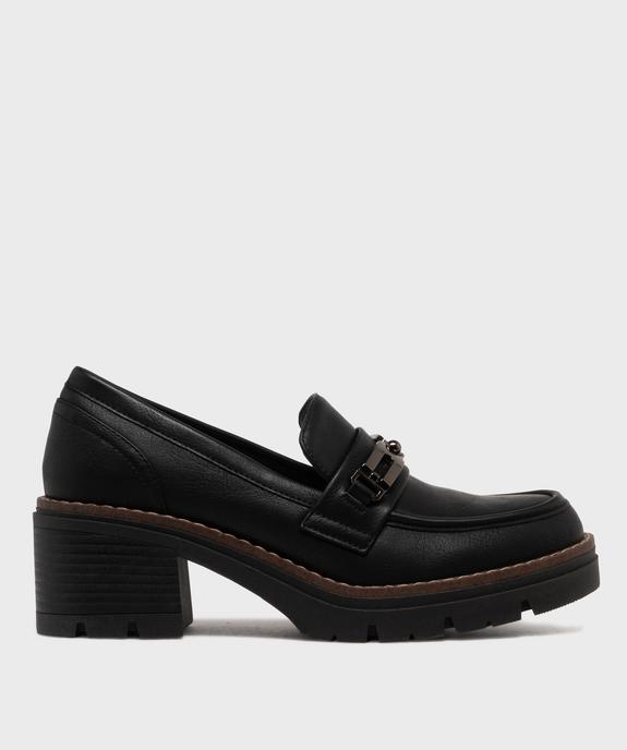 Mocassins avec bijou métallique sur semelle crantée femme - Valentina Baldano vue1 - VALENTINA BALDA - GEMO