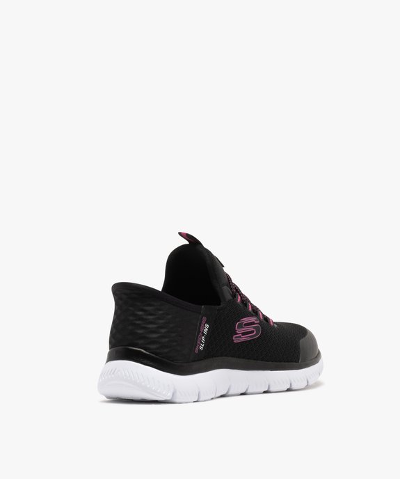 Baskets fille en mesh et à enfiler Slip ins Summits - Skechers vue4 - SKECHERS - GEMO