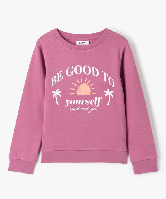 Sweat fille large à motif XXL vue1 - GEMO (ENFANT) - GEMO