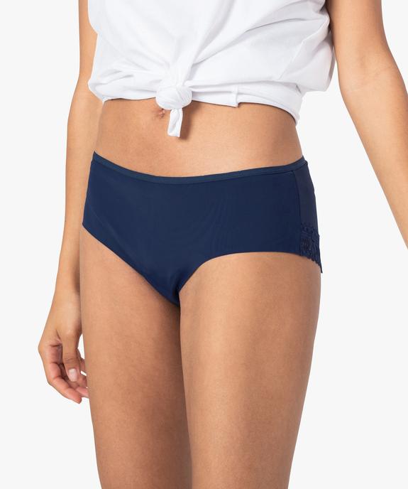 Shorty femme en microfibre et dentelle (lot de 2) vue1 - GEMO(HOMWR FEM) - GEMO