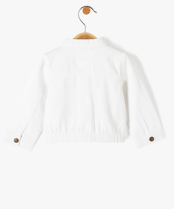 Veste bébé fille courte à boutons-pression vue3 - GEMO 4G BEBE - GEMO