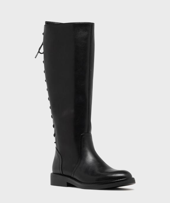 Bottes cavalières à laçage sur l'arrière femme vue2 - VALENTINA BALDA - GEMO