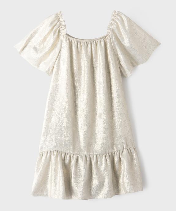 Robe de cérémonie aux reflets métallisés fille vue3 - GEMO (ENFANT) - GEMO