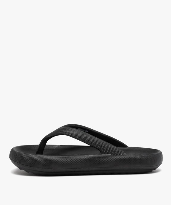 Tongs femme unies à semelle extra large vue3 - GEMO (PLAGE) - GEMO