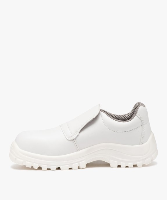 Chaussures de sécurité femme unies à enfiler avec col élastiques vue3 - GEMO (EQUIPT) - GEMO