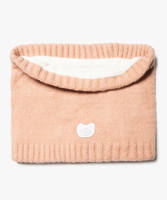Echarpe fille forme snood en maille avec doublure polaire vue1 - GEMO (ENFANT) - GEMO