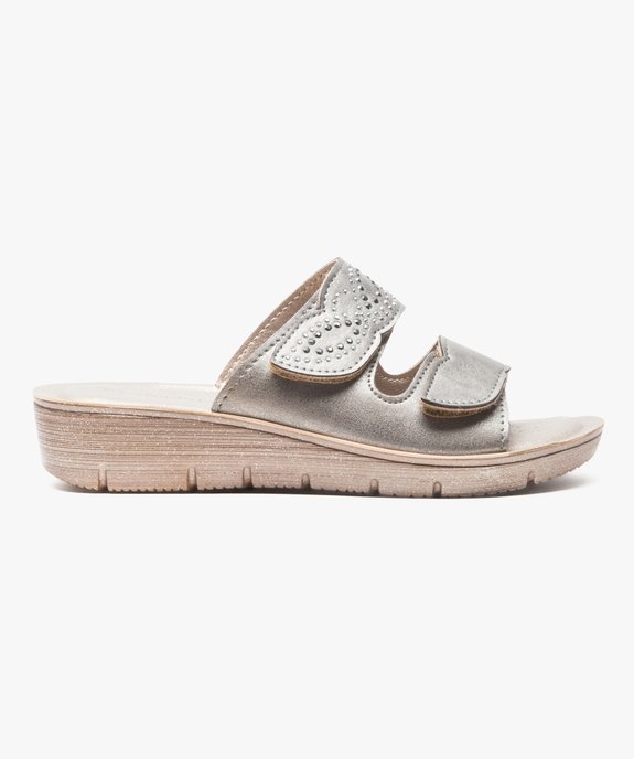 Mules confort strass et paillettes vue1 - GEMO (CONFORT) - GEMO