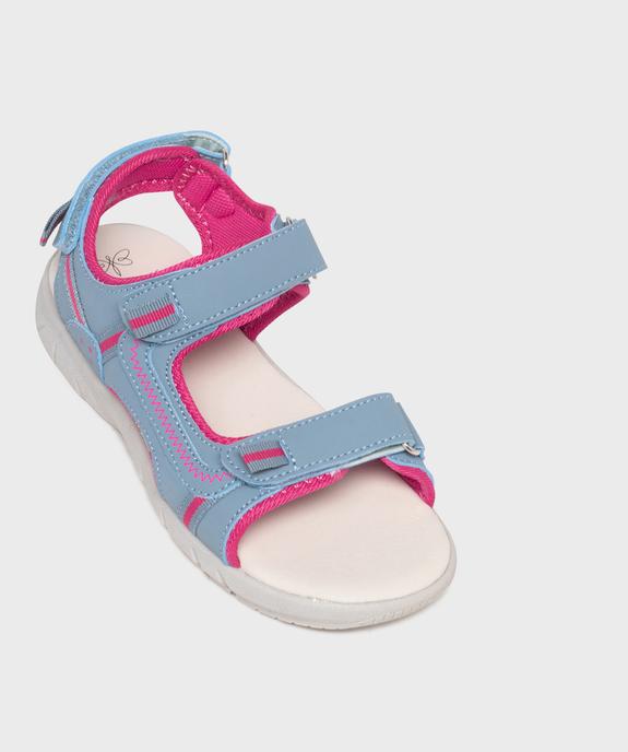 Sandales en toile ajustables par 3 scratchs fille - Lovely Wings vue5 - LOVELY WINGS - GEMO