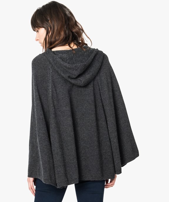 Poncho à capuche détails irisés - Mystery Jane vue3 - FOLLOW ME 2 - GEMO