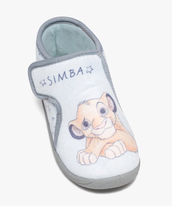 Chaussons garçon bottillons à scratch avec motif Le Roi Lion - Disney vue5 - ROI LION - GEMO