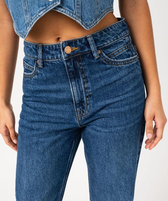 Jean Straight taille haute femme vue6 - GEMO 4G FEMME - GEMO