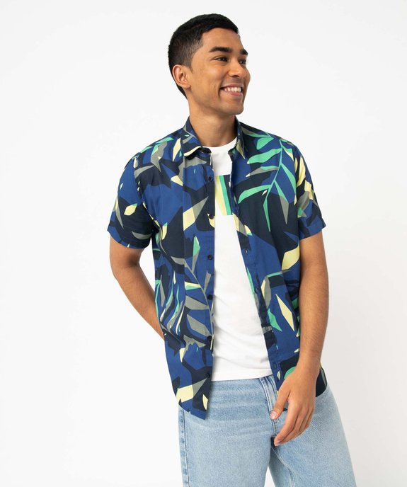 Chemise homme à manches courtes fine et légère vue1 - GEMO (HOMME) - GEMO
