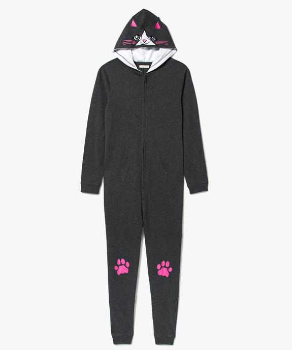Combinaison d'intérieur motif chat vue1 - GEMO (JUNIOR) - GEMO