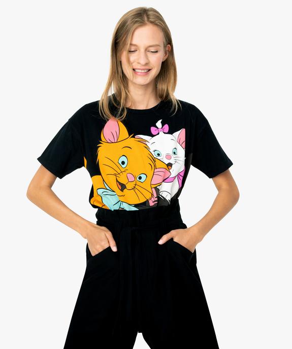 Tee-shirt femme coupe ample - Disney Animals Les Aristochats vue1 - DISNEY DTR - GEMO