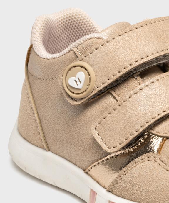 Baskets à scratch multimatières bébé fille - Hobiz vue6 - HOBIZ - GEMO