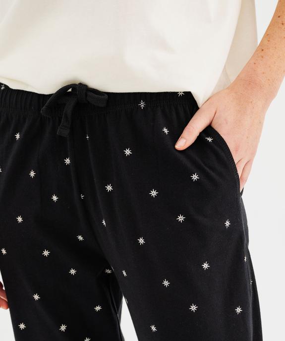 Pantalon de pyjama à motifs étoiles mixte vue2 - GEMO 4G FEMME - GEMO