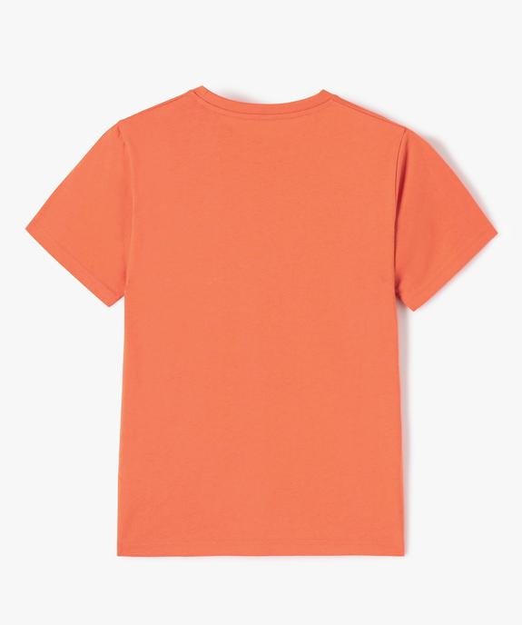 Tee-shirt à manches courtes imprimé garçon vue4 - GEMO 4G GARCON - GEMO