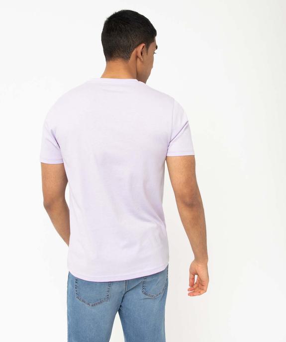 Tee-shirt homme à manches courtes à motif estival vue3 - GEMO 4G HOMME - GEMO