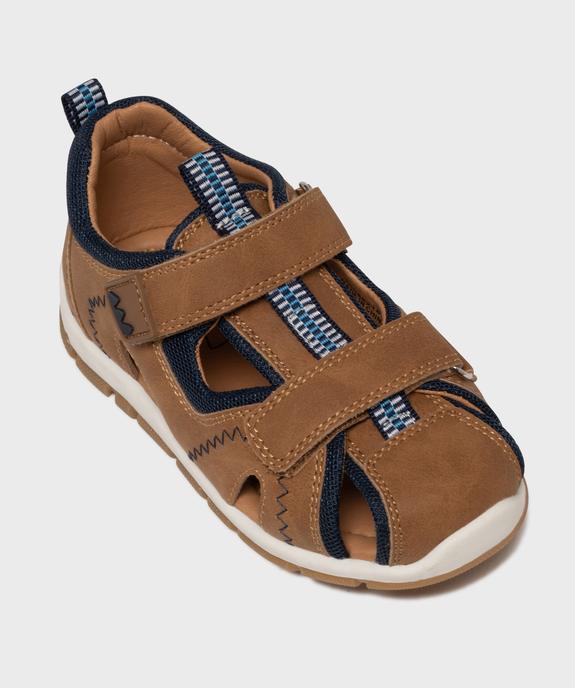 Sandales à bout fermé et double scratch garçon vue5 - BUGGY - GEMO