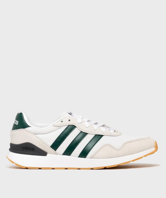 Baskets en cuir et mesh Run 60s 4.0 homme - Adidas vue1 - ADIDAS - GEMO