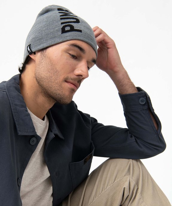 Bonnet homme en maille avec inscription - Puma vue3 - PUMA - GEMO