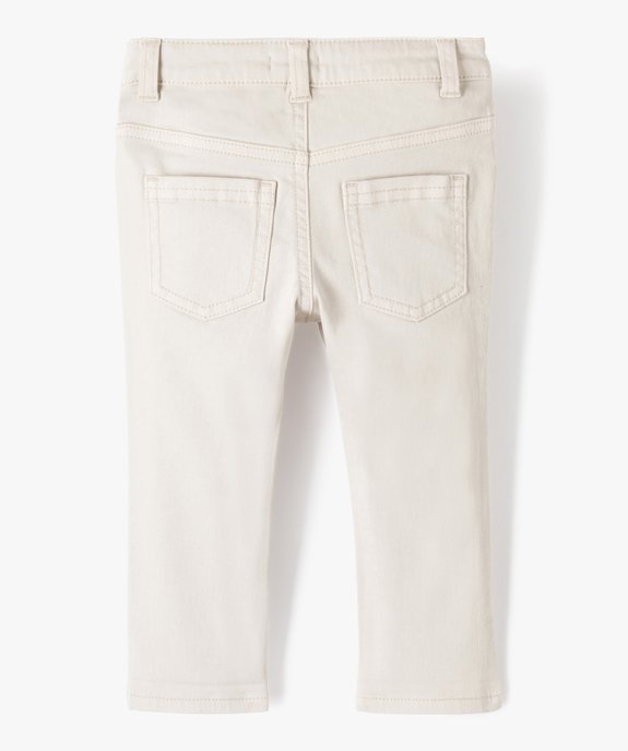 Pantalon slim en toile extensible bébé garçon vue6 - GEMO 4G BEBE - GEMO