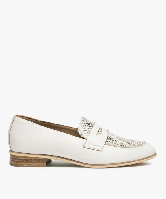 Mocassins femme à talon plat en cuir – Pierre Cardin vue1 - PIERRE CARDIN D - GEMO
