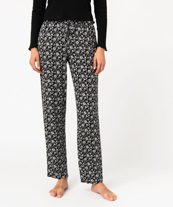 Pantalon de pyjama fluide femme vue1 - GEMO 4G FEMME - GEMO