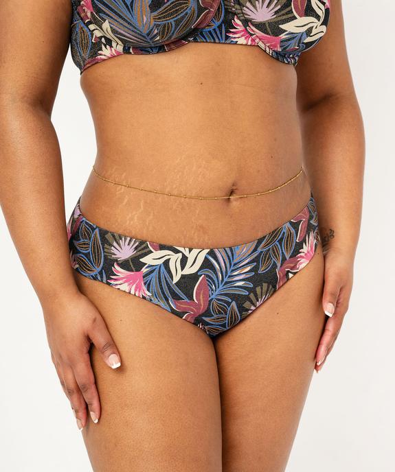 Bas de maillot de bain grande taille à paillettes femme vue1 - GEMO 4G FEMME - GEMO