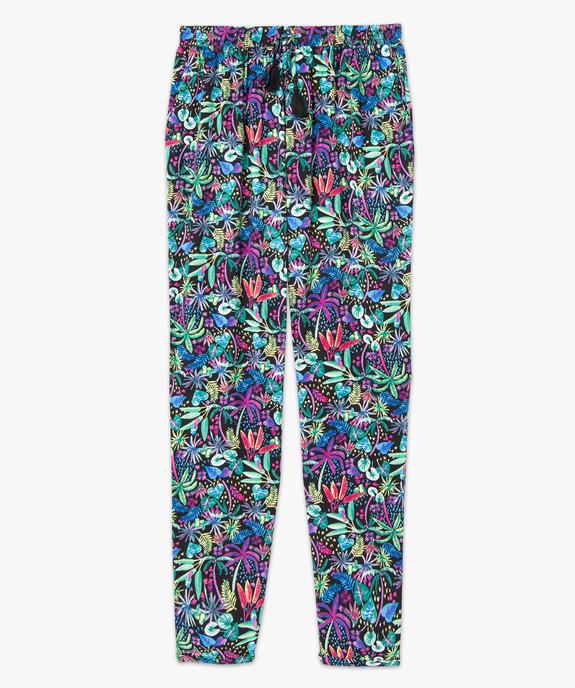 Pantalon femme fluide à motifs exotiques vue4 - GEMO(FEMME PAP) - GEMO