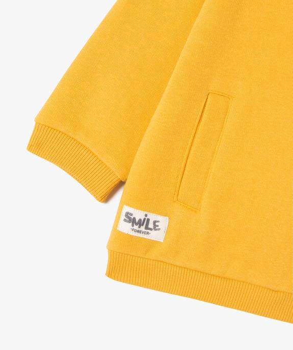 Sweat à capuche en molleton doux bébé garçon vue2 - GEMO 4G BEBE - GEMO