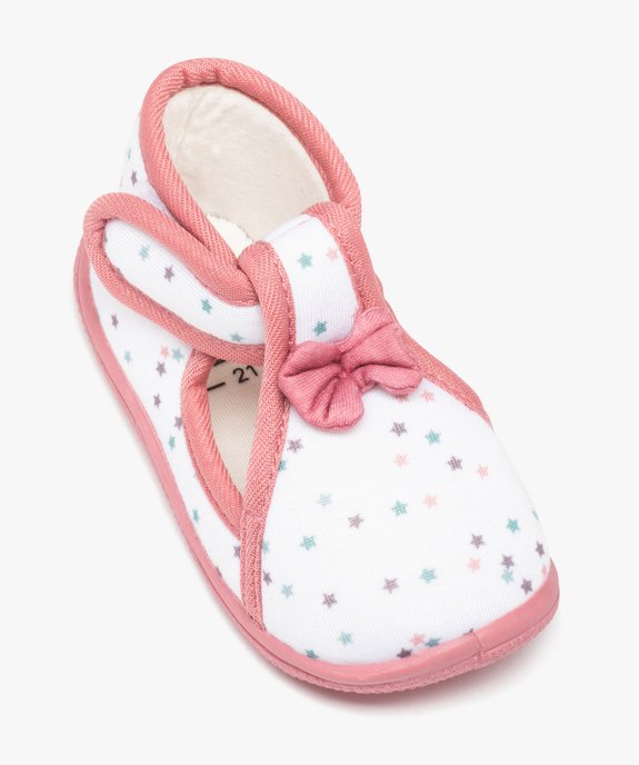Chaussons bébé fille avec motifs étoiles et noeud sur le dessus vue5 - GEMO (ENFANT) - GEMO