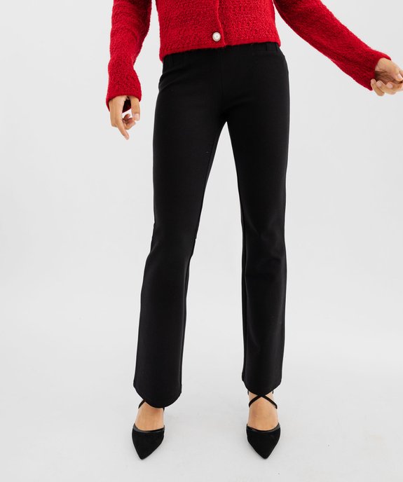 Leggings coupe flare avec surpiqûres sur les hanches femme vue8 - GEMO(FEMME PAP) - GEMO