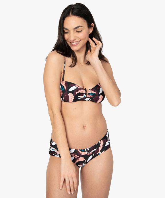 Haut de maillot de bain femme à bretelles multipositions vue3 - GEMO (PLAGE) - GEMO