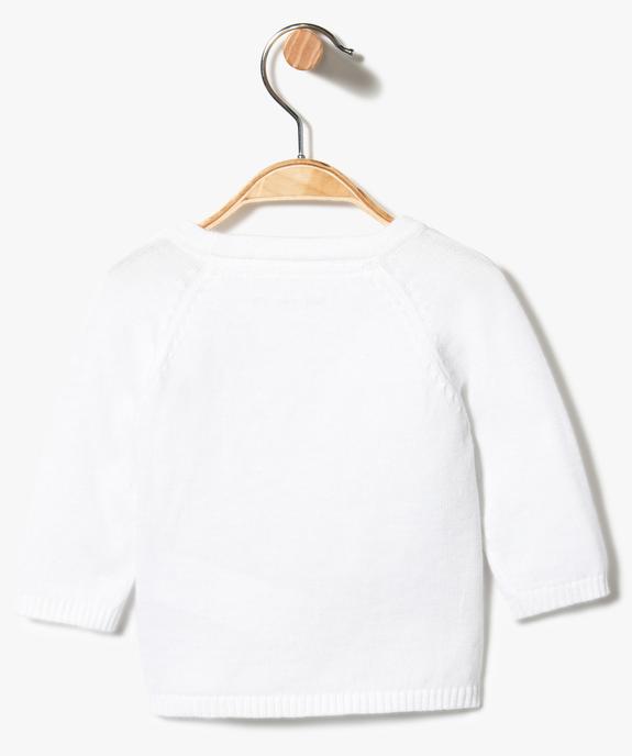 Brassière naissance en coton fermeture croisée vue2 - GEMO(BB COUCHE) - GEMO