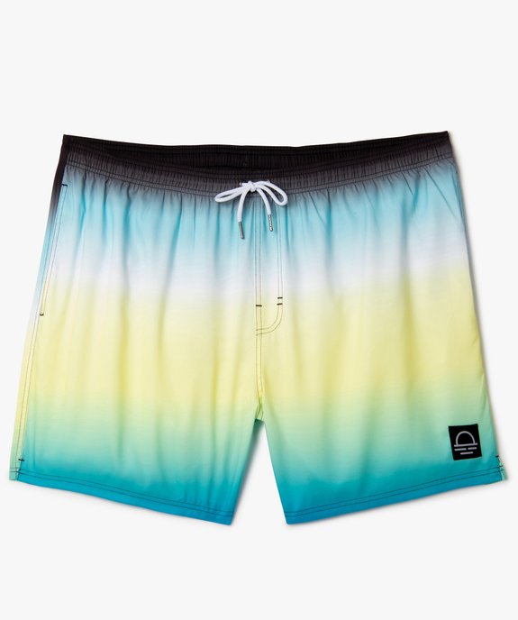 Short de bain homme grande taille dégradé de couleurs vue1 - GEMO (PLAGE) - GEMO